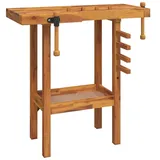 vidaXL Werkbank mit Schraubstöcken 92x48x83 cm Massivholz Akazie