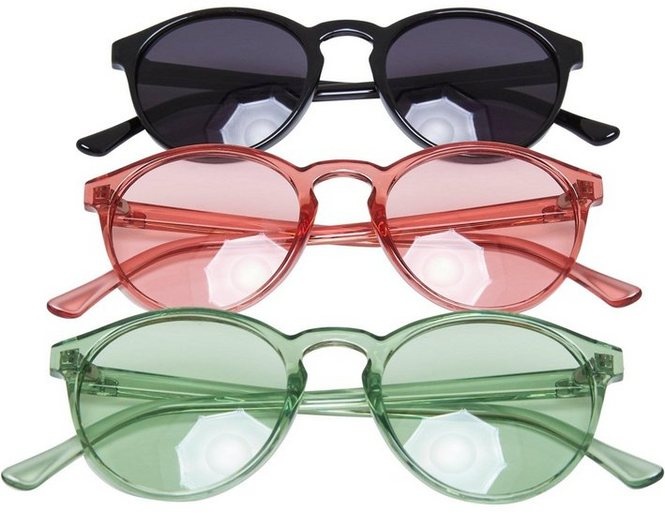 URBAN CLASSICS Sonnenbrille Urban Classics Unisex Sunglasses Cypress 3-Pack schwarz