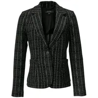 Comma, Blazer mit Reverskragen, Black, 44