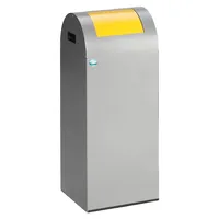 Proregal Wertstoffsammler 60 l Silber-Gelb