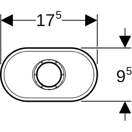 Geberit Trichter oval d50mm Sanitär-Montagezubehör