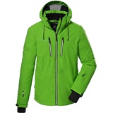 KILLTEC Herren Skijacke/Funktionsjacke mit abzippbarer Kapuze und Schneefang KSW 44 MN SKI JCKT, grün, S, 38698-000