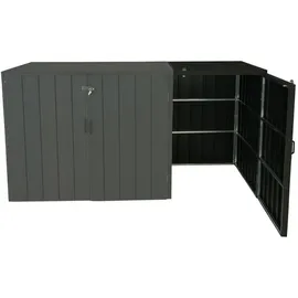 MCW Mülltonnenbox J28-XL-1-2er anthrazit