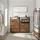 VASAGLE Schuhschrank 80 x 130 x 30 cm vintage braun / braun