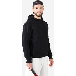 Herren Tennis Kapuzenpullover - Soft schwarz, schwarz, S