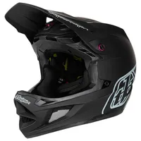 Troy Lee Designs D4 Polyacrylit MIPS Stealth Downhill Helm, schwarz, Größe M für Männer