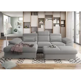 sit&more Eckcouch Polyester 2-Sitzer Grau