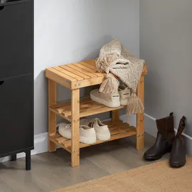 SoBuy Schuhregal 50 x 45 x 29 cm Holz lackiert / Natur