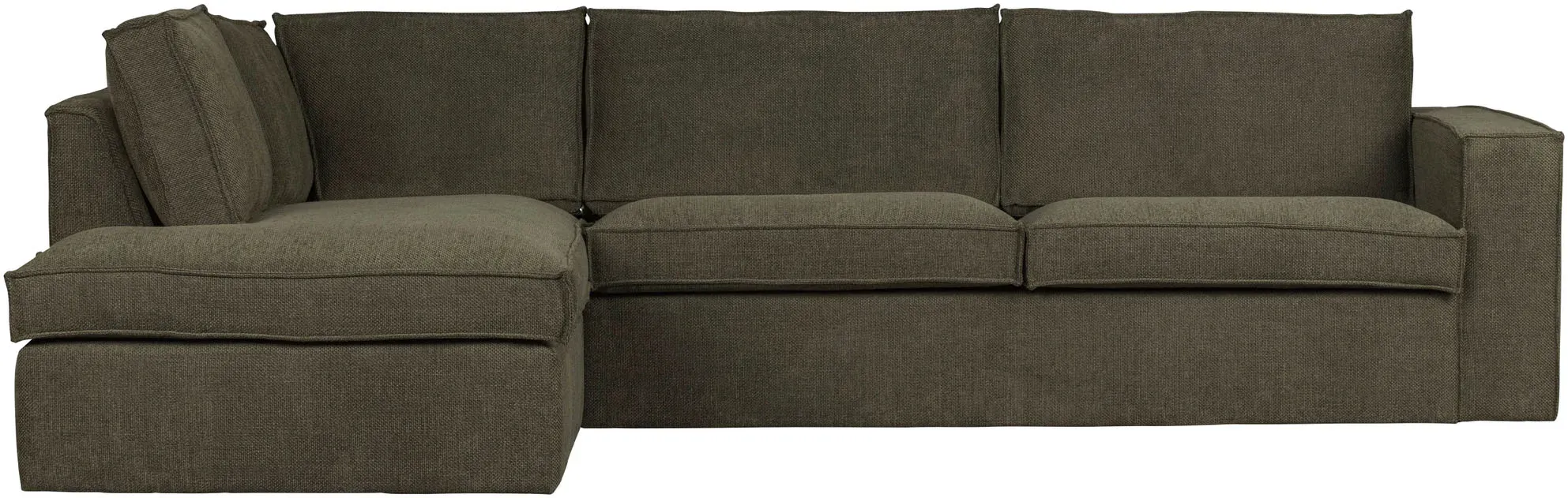 WOOOD Ecksofa »Freddie«, (HxBxT): 90x283x197 cm WOOOD warmes Grün