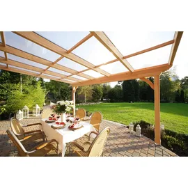 SKANHOLZ Terrassenüberdachung Ravenna 541 x 350 cm nussbaum