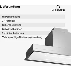 Klarstein Wandhaube 60 cm Weiß