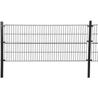 Home Deluxe Doppelstabmattenzaun 1,2 m x 40 m Anthrazit