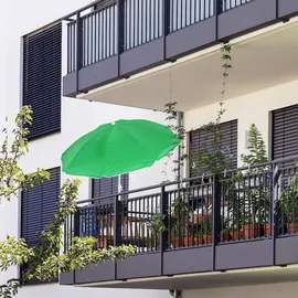 Relaxdays Strandschirm Ø 160 cm Grün