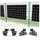 Ambiente Home Zaunklemmen Set 4 Stück schwarz für Solarmodule