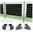 Ambiente Home Zaunklemmen Set 4 Stück schwarz für Solarmodule