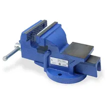 CCLIFE Schraubstock Gusseisen 100 mm blau