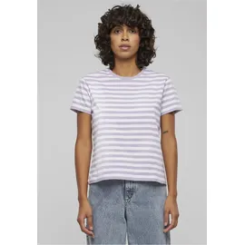 URBAN CLASSICS Ladies Regular Striped Tee Lila 4XL