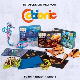 cbionic Flexibles Klemmbaustein-System 2-in-1 Seepferdchen 128-tlg.