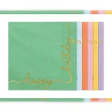 Partydeco Servietten Happy Birthday 12Stk./33x33cm | Bunt
