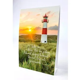 LUMA Aufstellkarte Das Glück beginnt... DIN B6 Schrift, 1 St.