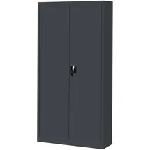 Jan Nowak Werkzeugschrank TC007 Werkstattschrank Garagenschrank 7 Schubladen Perforierte Rückwand Flügeltüren Pulverbeschichtet Metall 185 cm x 92 cm x 50 cm (Anthrazit)