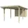 SKANHOLZ Carport Emsland 3,54 x 8,46 m grau mit Abstellraum