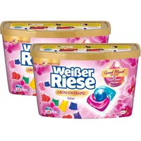 Weißer Riese Color Trio-Caps Aromatherapie Orchidee, Colorwaschmittel, 2x 18 WL