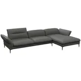 flexlux Eckcouch Kaltschaum 3-Sitzer Grau