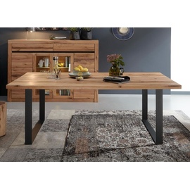 MASSIVMOEBEL24.DE Esstisch Wild-/Zerreiche 180x90x76 geölt MONTREUX #114 - Braun