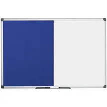 Bi-Office Kombitafel 120 x 90 cm Blau/Weiß