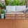ECD Germany WPC Terrassenfliesen Hellbraun 30 x 30 cm 33 St.