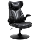 Vinsetto Gaming Stuhl ergonomisch (Farbe: Schwarz+Grau