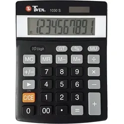 Tischrechner 1030S, 10-stellig, schwarz, Prozent-, Korrekturtaste, Automatic Power off