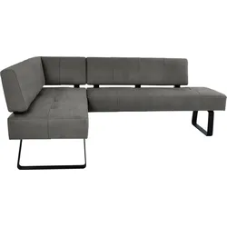 K+W Komfort & Wohnen Eckbank »Spider II«, Sitzsteppung, bequem durch Sandwichbauweise, 2 Stellmaße K+W Komfort & Wohnen anthracite 88 + schwarz