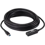 ATEN USB-A auf USB-C 10 m Schwarz