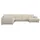 OTTO home Wohnlandschaft OTTO HOME "Oland Skandi, weicher Chenille-Stoff", beige, B:342cm H:85cm T:260cm, 100% Polyester, Sofas, Wohnlandschaft, U-Form, 342 cm, Wellenunterfederung, Skandi-Design, Massivholzfüße