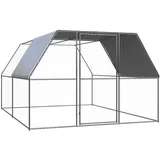 vidaXL Outdoor-Hühnerkäfig 3x4x2 m Verzinkter Stahl Modell 2