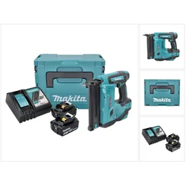 Makita DBN 500 RTJ Akku-Stauchkopfnagler 18V / 2x 5,0 Ah Akku + Ladegerät im Makpac