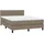 vidaXL Boxspringbett 140 x 200 cm Taupe