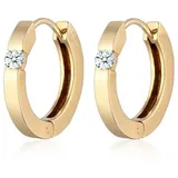 Elli DIAMONDS Ohrringe 925 Silber Diamant in Gold | Gr.: onesize