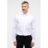 Eterna SLIM FIT Cover Shirt in weiß unifarben, weiß, 43