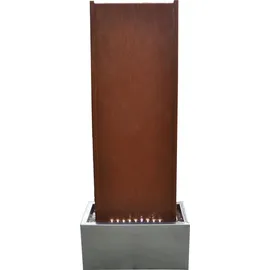 Köhko Wasserwand Kombination aus Corten- und Edelstahl