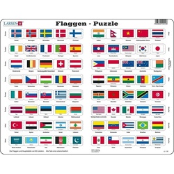 Larsen Puzzle Puzzle - Flaggen, Puzzleteile