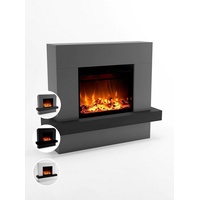 Glow Fire Elektrokamin Pandora) - LED Standkamin, Elektrischer Standkamin mit Heizung (1500 W) | HxBxT: 97x114x32cm