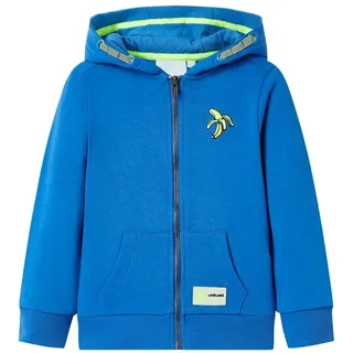 vidaXL Kinder-Kapuzenpullover mit Reißverschluss Blau 92