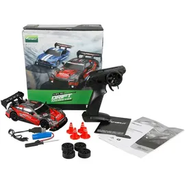 AMEWI RC-Auto Drift Racing Car 4WD 1:24 RTR rot/schwarz mit Beleuchtung