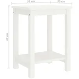 vidaXL Nachtschrank 35 x 30 x 47 cm Weiß