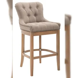 CLP Barhocker Lakewood Stoff, Antik-hell taupe