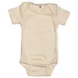 Engel Baby Body kurzarm, Wolle Seide, Engel Natur, Gr.86/92