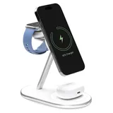 PURO Mag Station 3-in-1 Ladestation mit Qi2-Technologie - Weiß